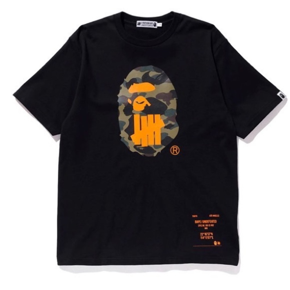 UNDEFEATED x BAPE Sport Is A War Ape Head Tee